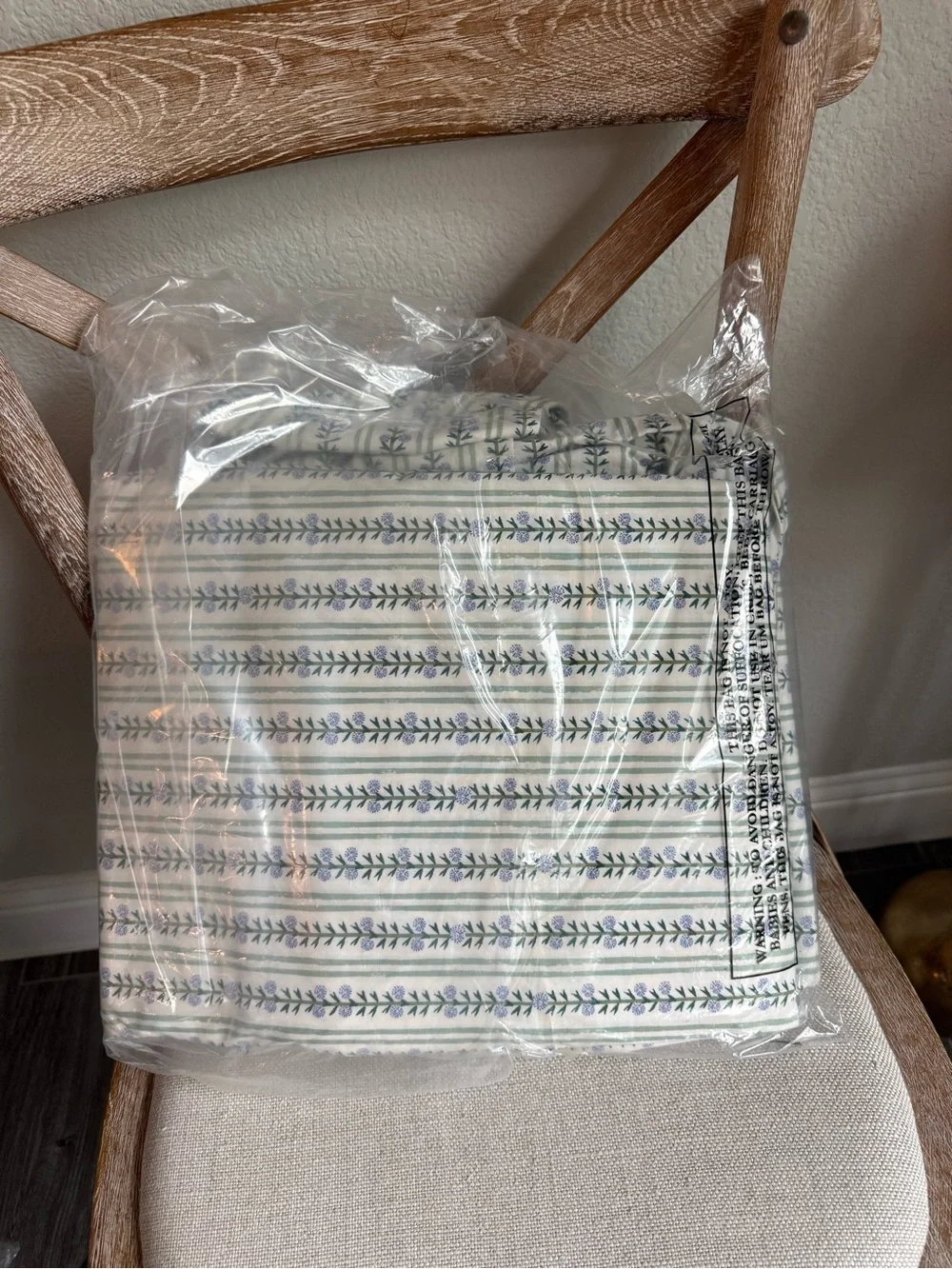 Anthropologie Ellen Merchant Cottage Cotton Percale Sheet Set